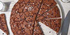 Giant Chocolate Cookie with Cacao Nibs and Flaky Salt