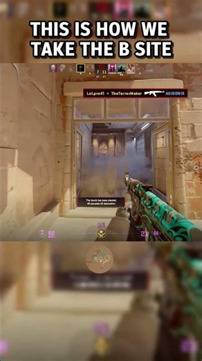 This is how we take the B site #csgo #premier #cs2 #gaming