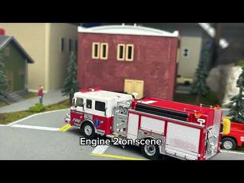 1/64 Diecast Car Fire