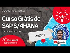 Curso SAP S4HANA GRATIS E COM CERTIFICADO