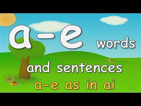 a-e phonics words and sentences || Split Vowel Digraph || a-e sound words