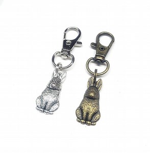 Bronze Bunny Rabbit Zipper Pull | Scissor Fob | Multi-craft Accessory – Bronze or Silver - Etsy