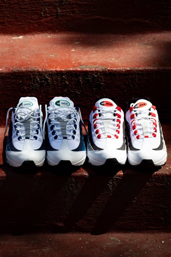Which Air Max 95 Are You Choosing French Blue or Solar Red?? Let us know in the comments!!! Now available in Store and Online Visit Cityjeans.com #nike #airmax95 #sneakers #sneakertok