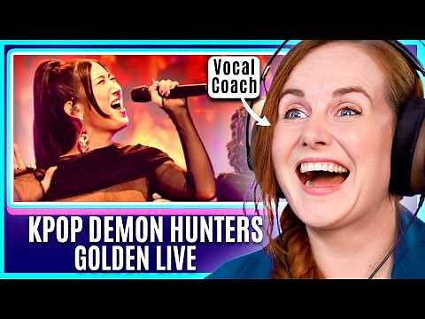 Golden - They FINALLY Sang It Live | EJAE Vocal Coach Analysis | KPop Demon Hunters Reaction