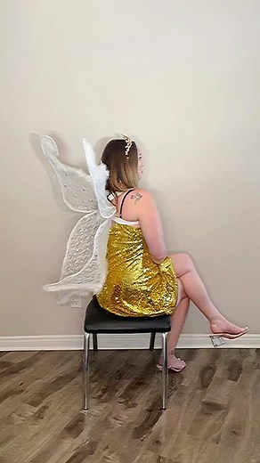 When you’re a tooth fairy for the day! 🦷🧚‍♀️✨ Here’s the info on this costume, it was easily put together! 🤘 Cowl front gold sequin dress by @EXTRO&VERT @asos Crown and tooth fairy bag from @Amazon Fairy wings from @Etsy #veganfashion #fallstyle #fyp #foru #styleblogger #outfitinspo #falloutfit2022 #styleblog #fallfashion #fashionkilla #etsyfindsforyou #etsyfinds #veganoutfit #etsy #etsyfind #fashionlover #outfitlove #etsyfindsoftheday #etsyfindoftheday #toothfairy #toothfairycostume #fairyco