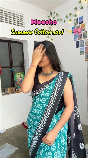 Summer sari collection 🎀✨ | link in comment box | #trending #cotton #sari #haul