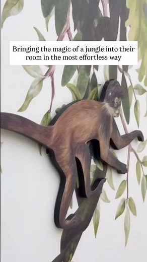 Interactive Jungle Wallpaper for Kids’ Rooms #customwallpaper #interiordesign