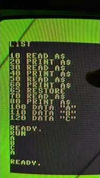 C128 BASIC - the Restore command