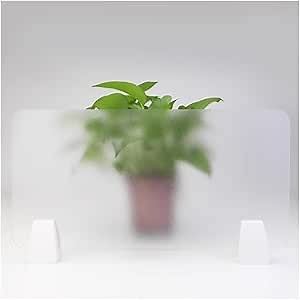 Desk Partition, Frosted Acrylic Privacy Divider, Freestanding Desk Privacy Panel, Workstation Partition for Desk Office (Color : Frosted, Size : 15.7x15.7in)