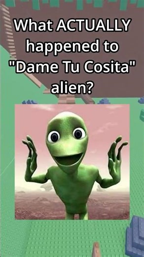 What ACTUALLY happened to "Dame Tu Cosita" alien? 🤔 #shorts #roblox #robloxrant