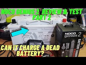 HOW TO CHARGE DEAD BATTERY W/ NOCO GENIUS 2 REVIEW & TEST PART 2 (Charging a Dead Battery)