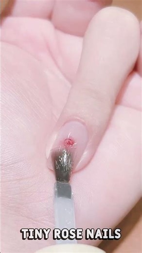 Rose Nail Art Design | Simple & Beautiful Flower Nail Tutorial 🌹✨ #luxurynails #pinknaildesigns