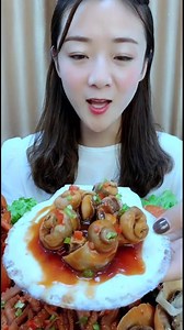290K views · 2.2K reactions | ASMR Mukbang - Raw Octopus with Spicy Sauce, Raw Shrimp, Red King Sea Crab, Sea Cucumber and Giant Lobster Eating Show | ASMR Mukbang | Facebook