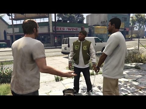 GTA V Conversations - Franklin, Trevor and Lamar Escapes The Ballas(Story Mission)