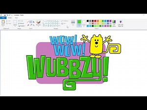 How to draw the Wow! Wow! Wubbzy! logo using MS Paint | How to draw on your computer