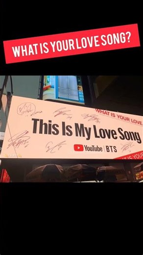 BTS This Is My Love Song Ad in Time Square 💜 | BTS | Taehyung #bts #btsv #jungkook