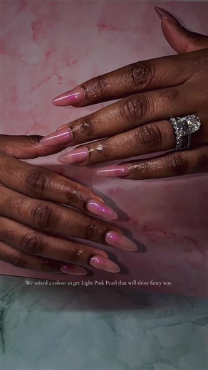 Pink Pearl colour made by Mesmerize . TGB colour 😘 💗 #oakvillenails #oakvillelashesandbrows #oakvillelashes #mississauganails #eventmississauga