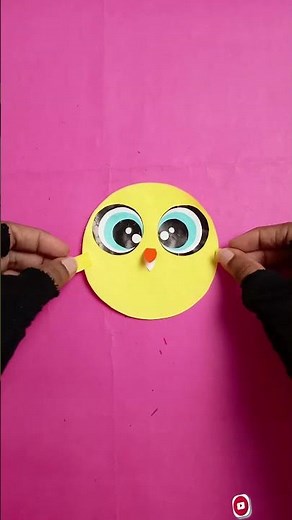 making tweety from paper sheets