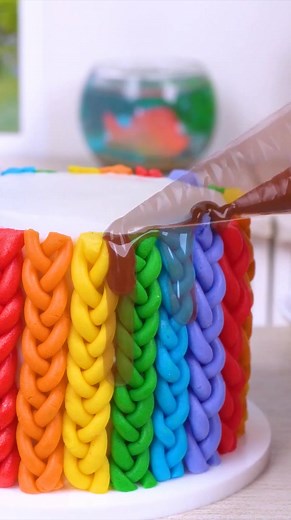 13K views · 268 reactions | tiny rainbow fondant cake | Teeny Cakes | Facebook