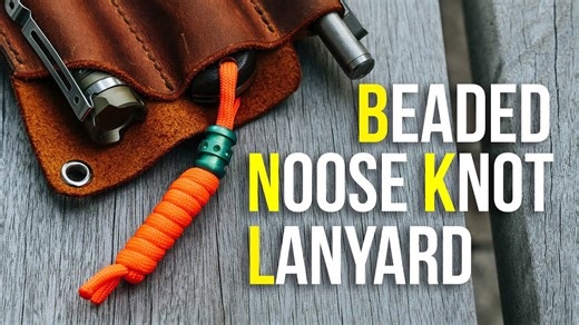 Make a Beaded Noose Knot Lanyard for Your Knife — Easy Tutorial