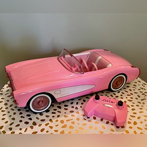 Hot Wheels RC Barbie Convertible Car w/ Remote Control