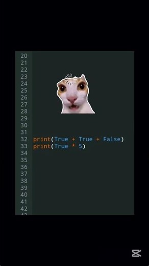 Did you know booleans are secretly numbers in Python? 😳 #pythontips #python