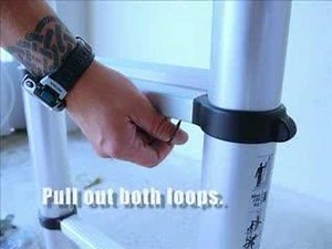 Telesteps® telescopic lean-to ladder (fully extended)