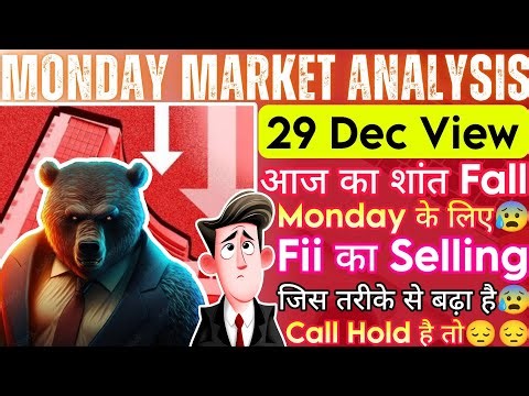 Monday Market Prediction | Monday Share Market Prediction | Nifty Prediction For Tomorrow 29 Dec
