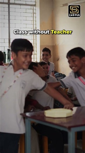 😂 Class With Teacher vs Without Teacher | Every Student Can Relate 🤣 #shorts #yt #viral