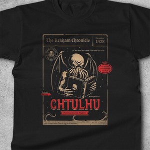 Cthulhu T-shirt: Vintage Arkham Horror Graphic Tee - Etsy
