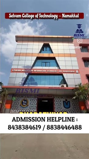 Selvam College of Technology at Namakkal. Autonomous / Top Engineering College.