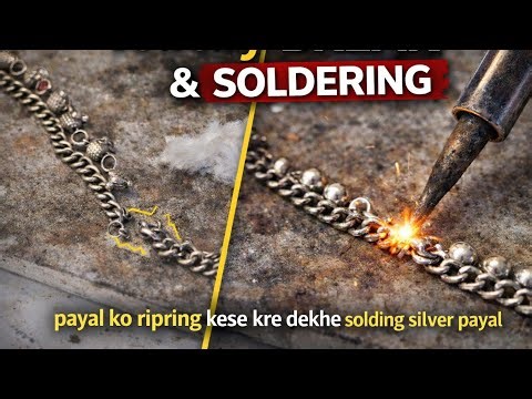 Silver Payal Repairing | Chandi Ki Payal Theek Karne Ka Tarika