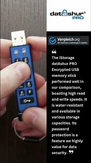 Vergleich testers loved the datAshur PRO #technology #datasecurity #flashdrive #tech #gadgets