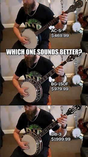 Which one of these Gold Tone banjos would you prefer?