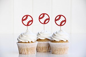Baseball Cupcake Toppers, Baseball Birthday Cupcake Signs, Baseball 1st Birthday Decorations, Sports First Decor Party Supplies, Rookie - Etsy