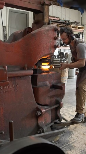 Wood bullets are monsters to forge! We are getting close to finishing the first ever batch of this new splitting axe! Designed and tested by expert @buckinbillyray and created to exacting standards by myself and team. Follow along for more updates coming soon on my page and also on @buckinbillyray ‘s YouTube channel for his unboxing video. | Hoffman Blacksmithing