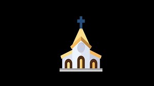 Download church animation with alpha matte for free