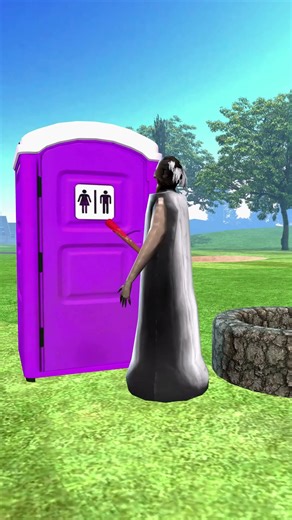 Granny Prank on Toilet! Scary Teacher Freaks Out! 😂 #scaryteacher #granny #toiletprank