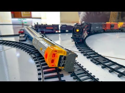 Finding & Assembling Miniature Diesel Trains and Steam Trains | Train Crash Drama - DS Toy