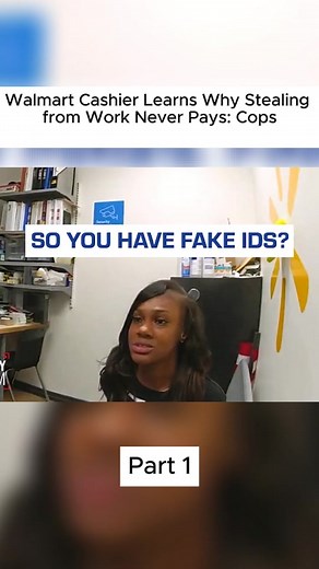 Walmart Cashier Learns Why Stealing from Work Never Pays- Cops #cops #copsoftiktok #police #policeofficerslikethisshouldlosejob