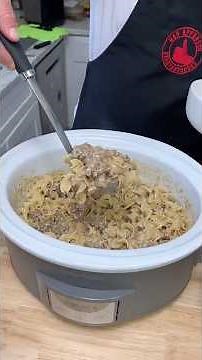 Creamy French Onion Beef & Noodles! 🤤