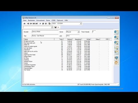 CDex Installation und Bedienung - Deutsch