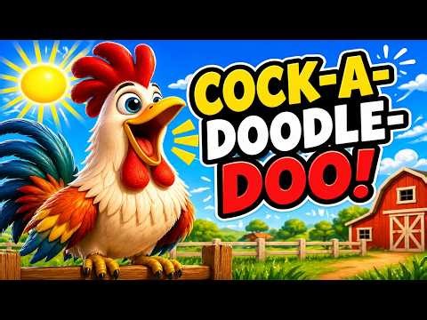 Cock-a-Doodle-Doo! 🐔 The Rooster Crows | Fun Kids Song & Nursery Rhymes