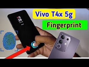 Vivo T4x 5g display fingerprint setting/Vivo T4x fingerprint screen lock/fingerprint sensor