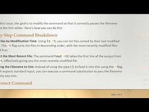 How to Open the Most Recent File in a Directory Using Vim