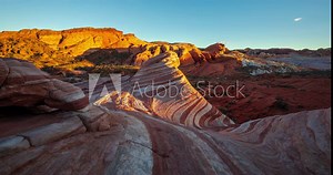 Fire Wave Valley of Fire State Park, Time Lapse, 25fps