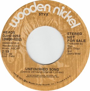 Styx - Unfinished Song