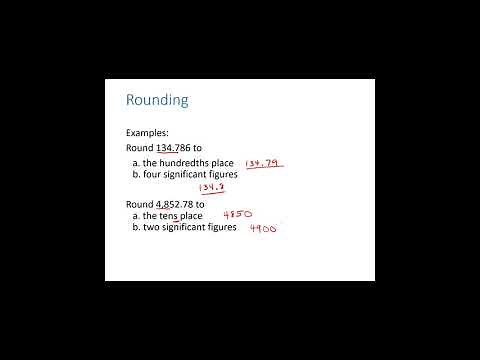 Chemistry 110, Chapter 1 -- Part 3: Significant Figures
