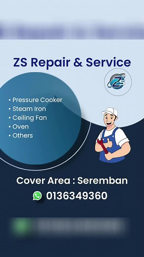 Repair Steam Iron, Pressure Cooker, Oven & Ceiling Fan