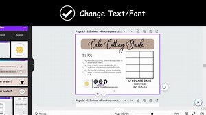Cake Cutting Guide Bundle, Cake Serving Instructions, Editable Cake Cutting Guides, Printable Cake Instructions, Editable Template for Cakes - Etsy